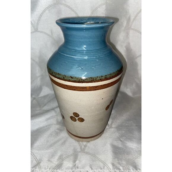 Vintage Tonala Mexican Folk Art Sandstone vase Bird signed Mexico‎ - Picture 5 of 10